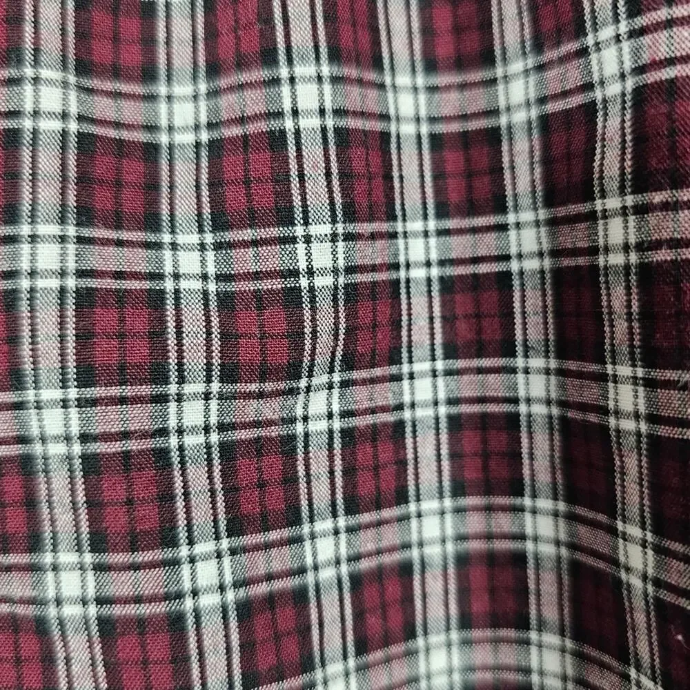 The Children's Place Infant Boy's Button-Down Red Plaid Oxford Shirt 18-…